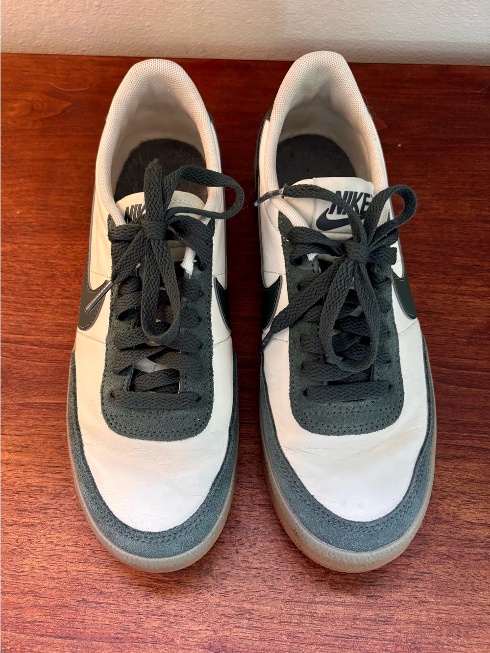 Nike Women’s Killshot White and Dark Green Low-Top Sneakers